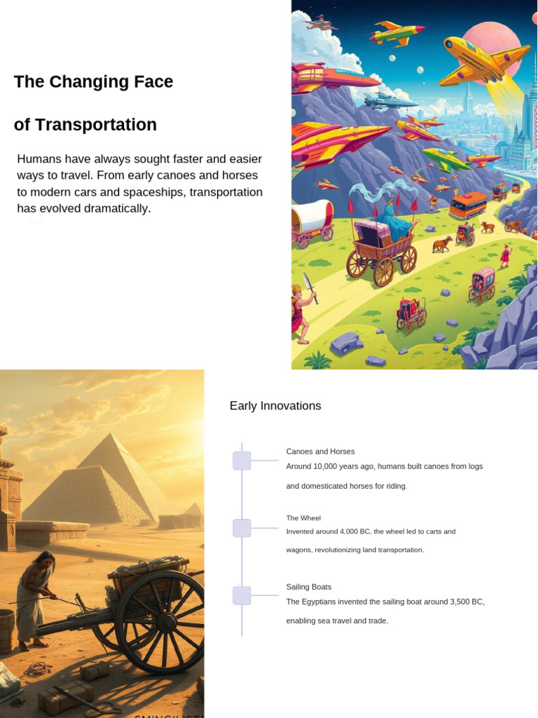 Evolution of Transportation Methods | PDF | Transport | Steam Engine