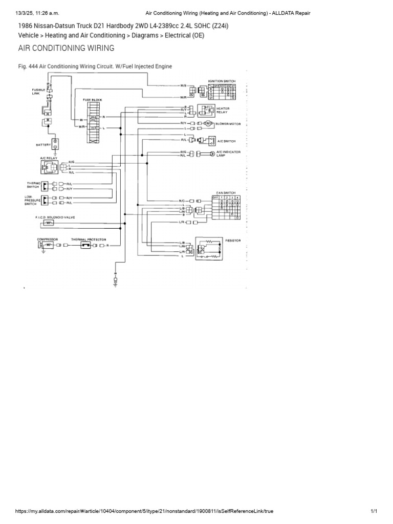Air Conditioning Wiring (Heating and Air Conditioning) ALLDATA Repair