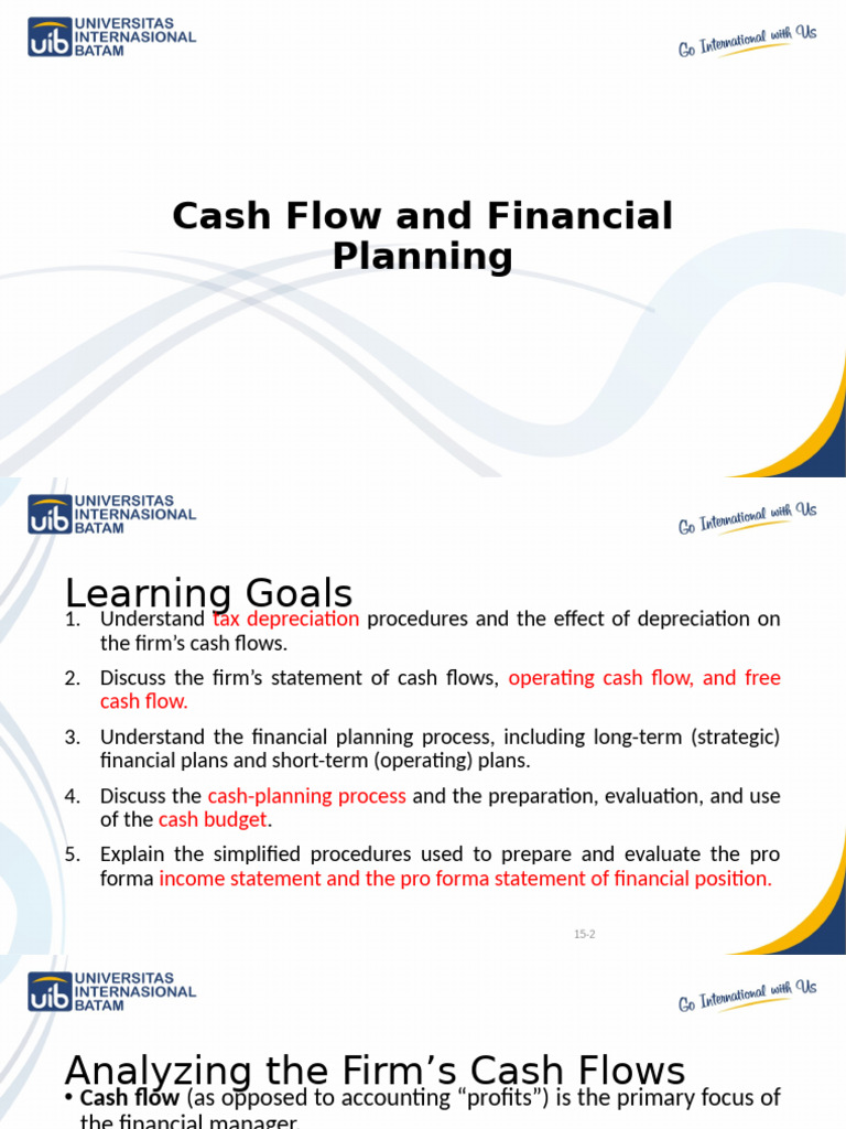 Cash Flow and Financial Planning | PDF | Depreciation | Cash Flow Statement