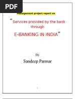 E-Banking in India: Sandeep Parmar