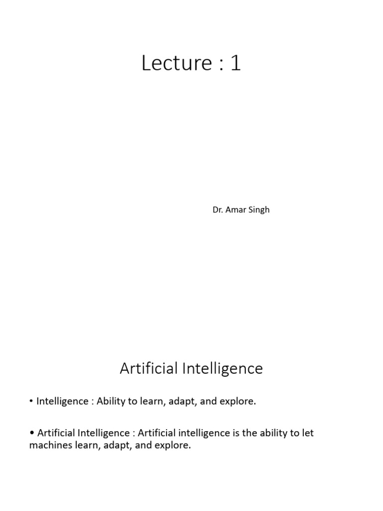 Understanding Artificial Intelligence Basics | PDF