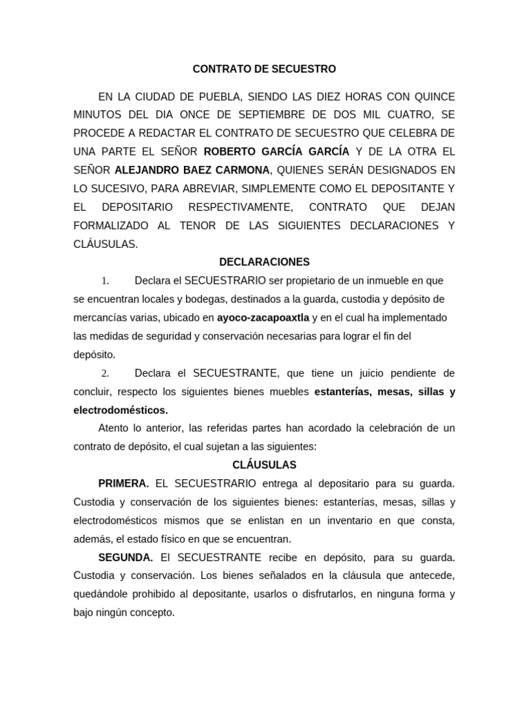 Secuestro Judicial | PDF