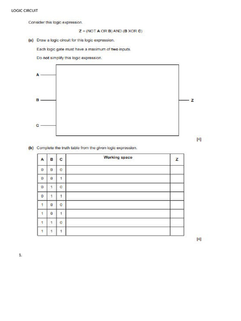 Logic Circuit | PDF