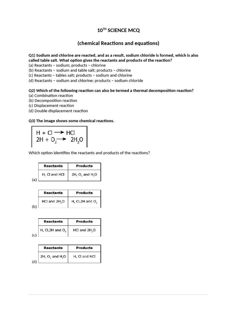 10th science mcq | PDF | Fertilisation | Neuron