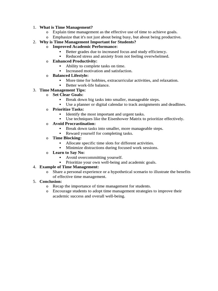 What Is Time Management | PDF