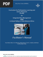 Download Curriculum for Participatory Learning and Action Research PLAR for Integrated Rice Management IRM in Inland Valleys of Sub-Saharan Africa  -- PLAR Facilitator Manual by Africa Rice Center SN83943725 doc pdf