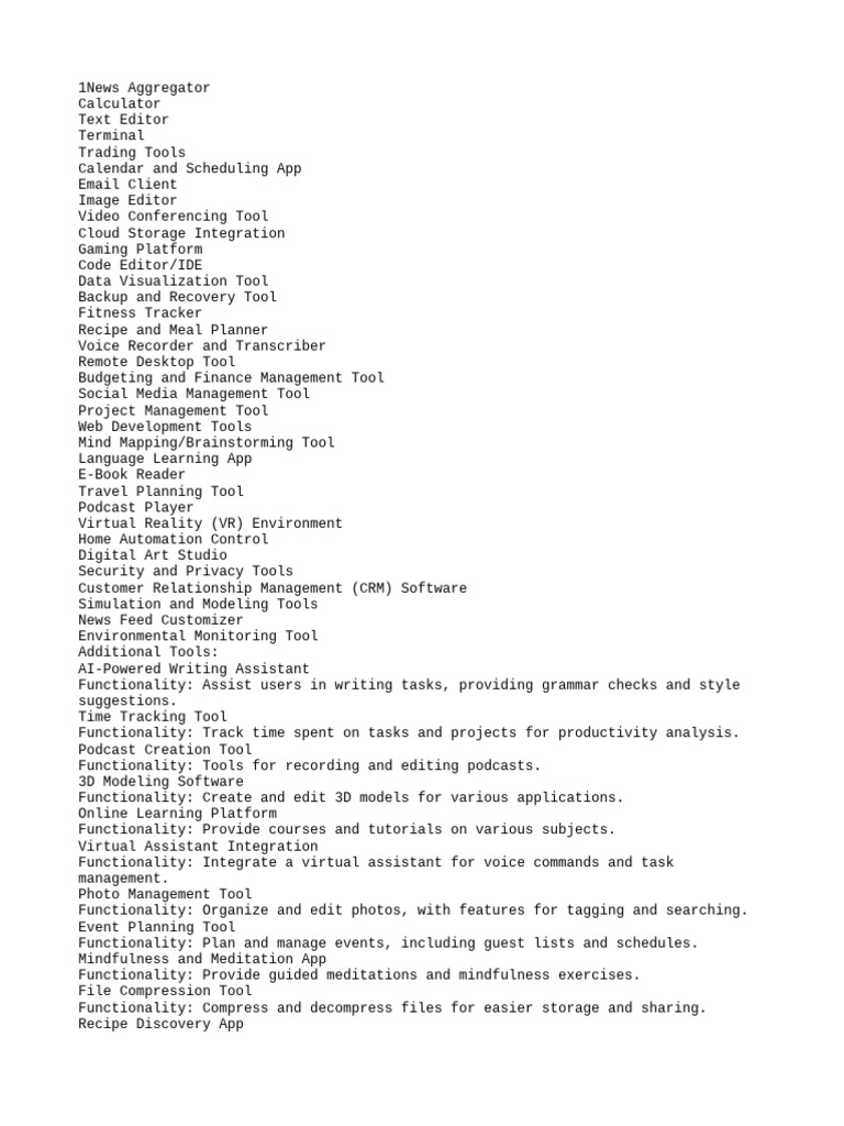 Essential Productivity Tools Overview | PDF | Augmented Reality ...