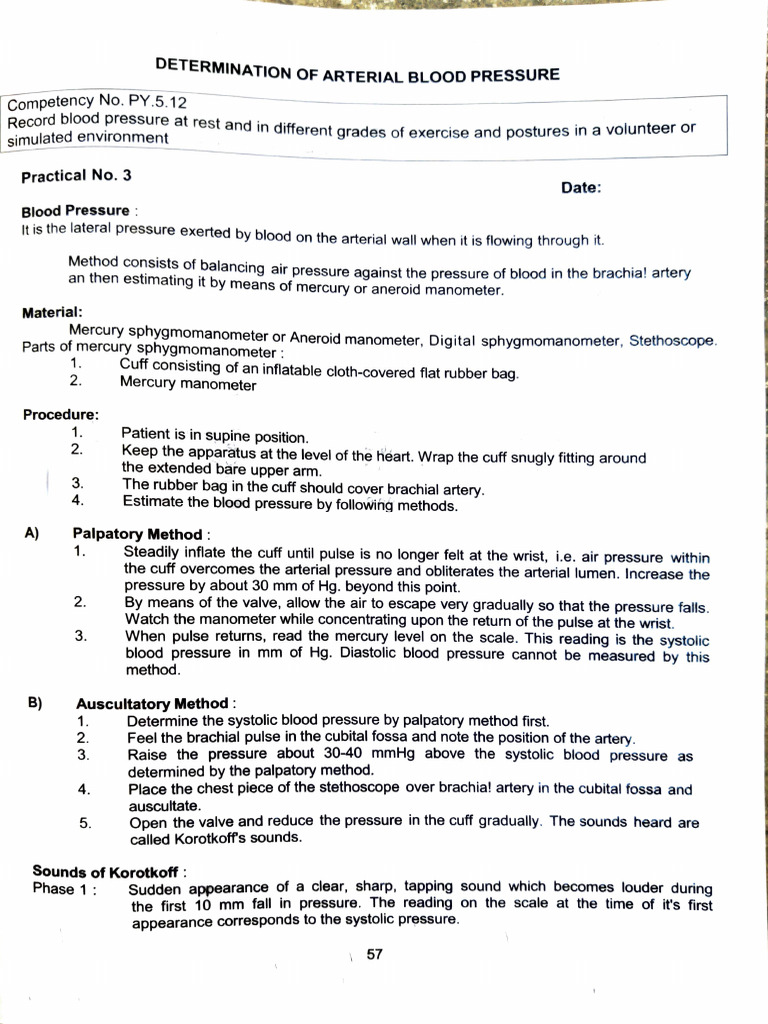 Blood Pressure Measurement Techniques | PDF | Blood Pressure | Blood