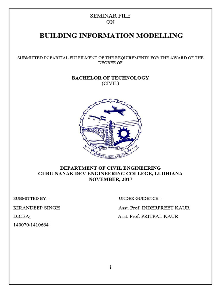 Building Information Modeling Seminar | PDF | Building Information ...