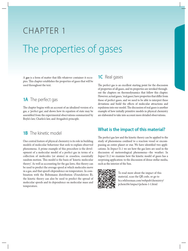 Properties of Gases Explained | PDF | Gases | Temperature