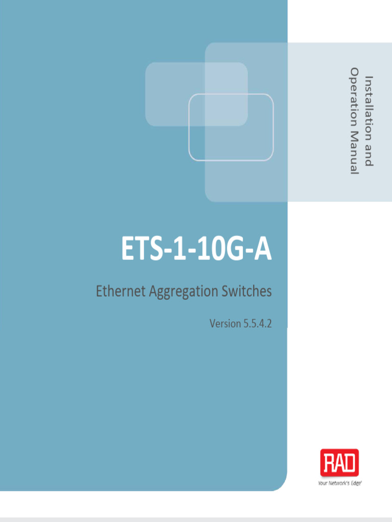 ETS-1-10G-A: Ethernet Aggregation Switches | PDF | Ac Power Plugs And ...