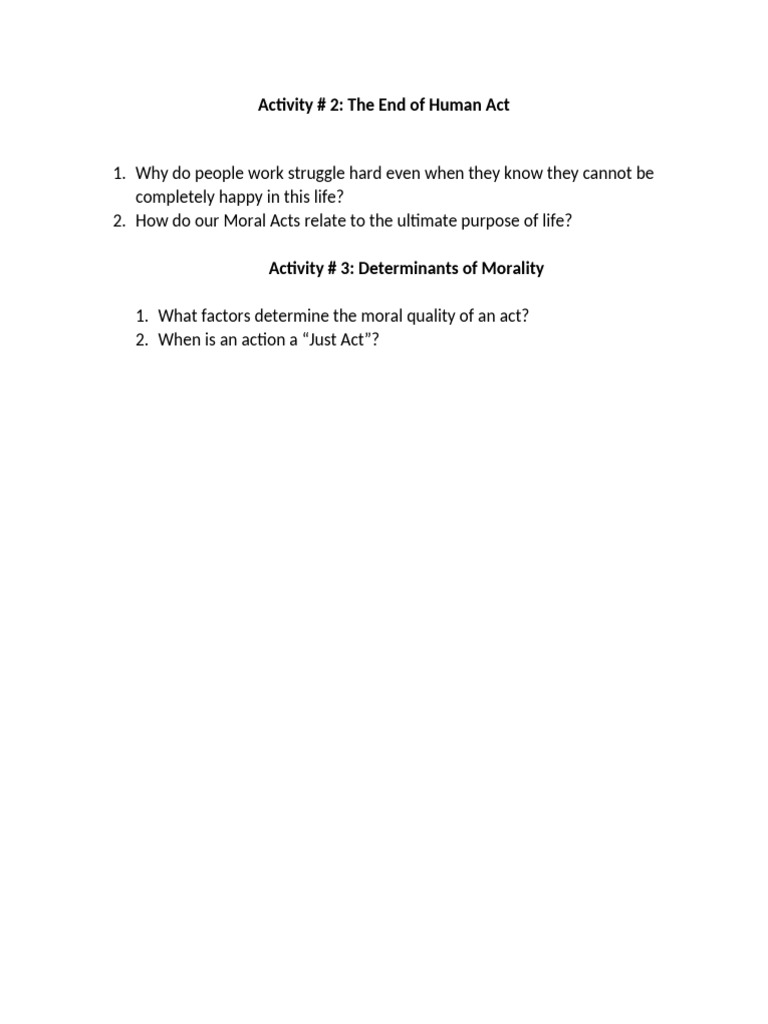 Activity # 2 and 3 | PDF