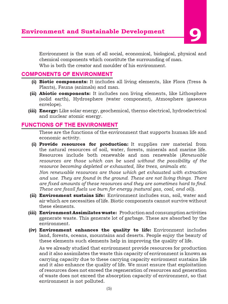 Environment and Sustainable Development Insights | PDF | Ozone ...