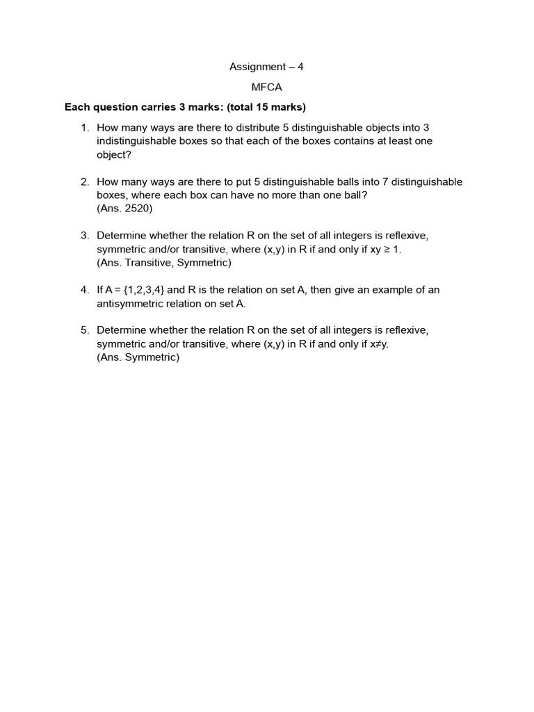 MFCA Assignment Questions and Answers | PDF