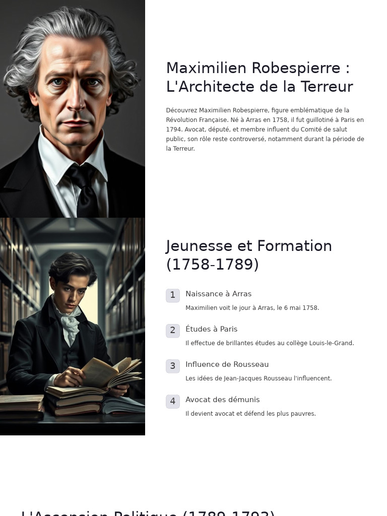 Robespierre : Architecte de la Terreur | PDF | Maximilien Robespierre ...