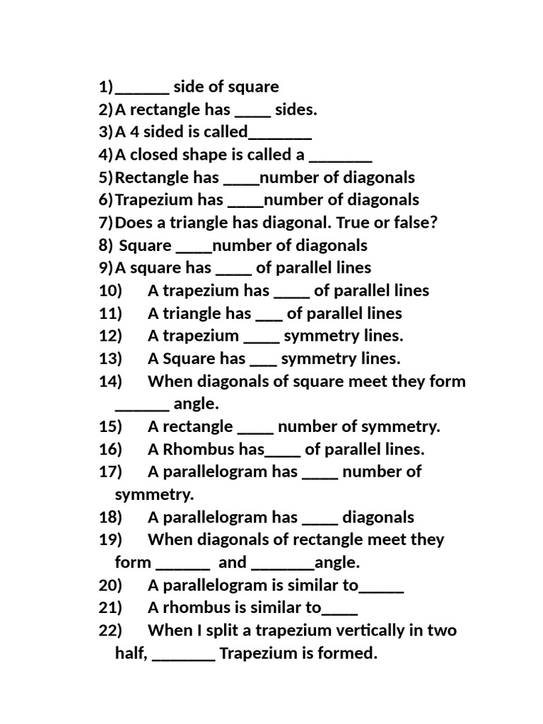 Shapes | PDF