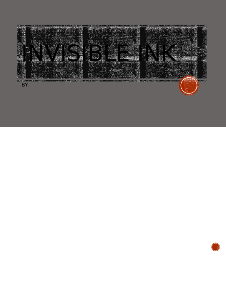 Invisible Ink | PDF
