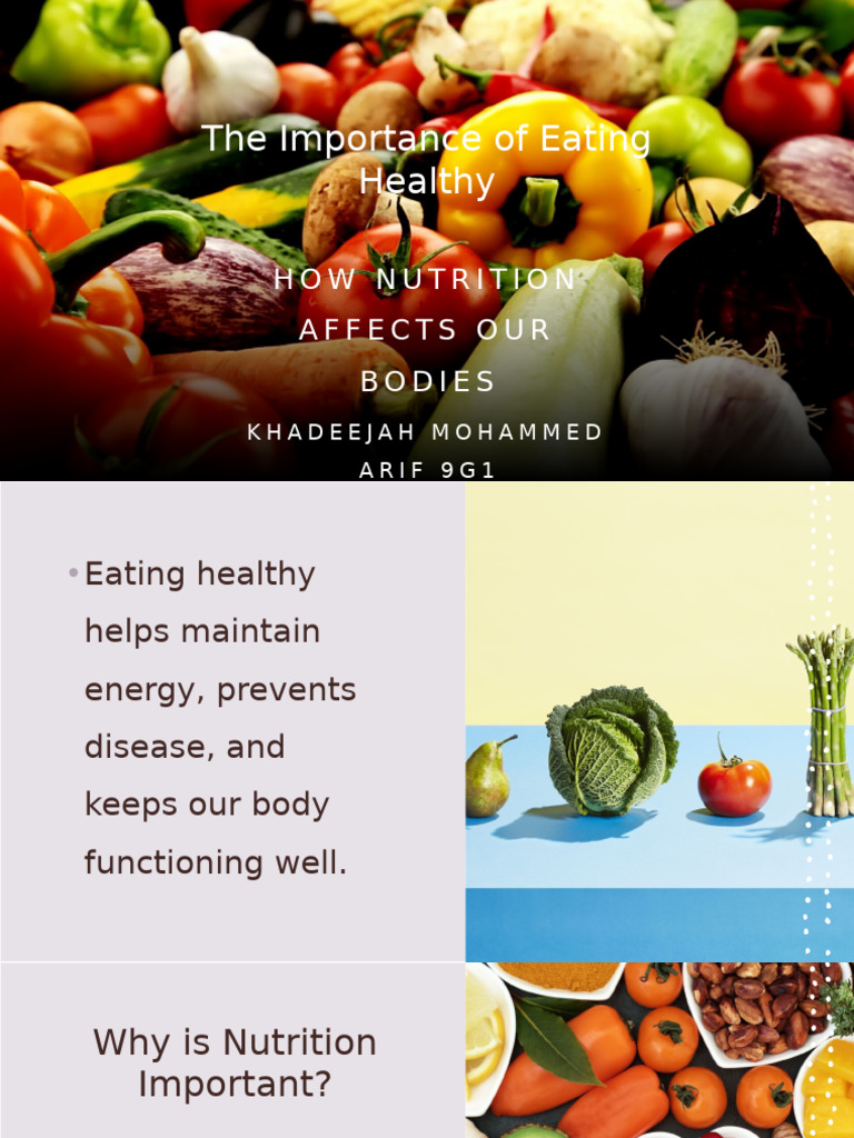 Benefits of Healthy Eating Explained | PDF