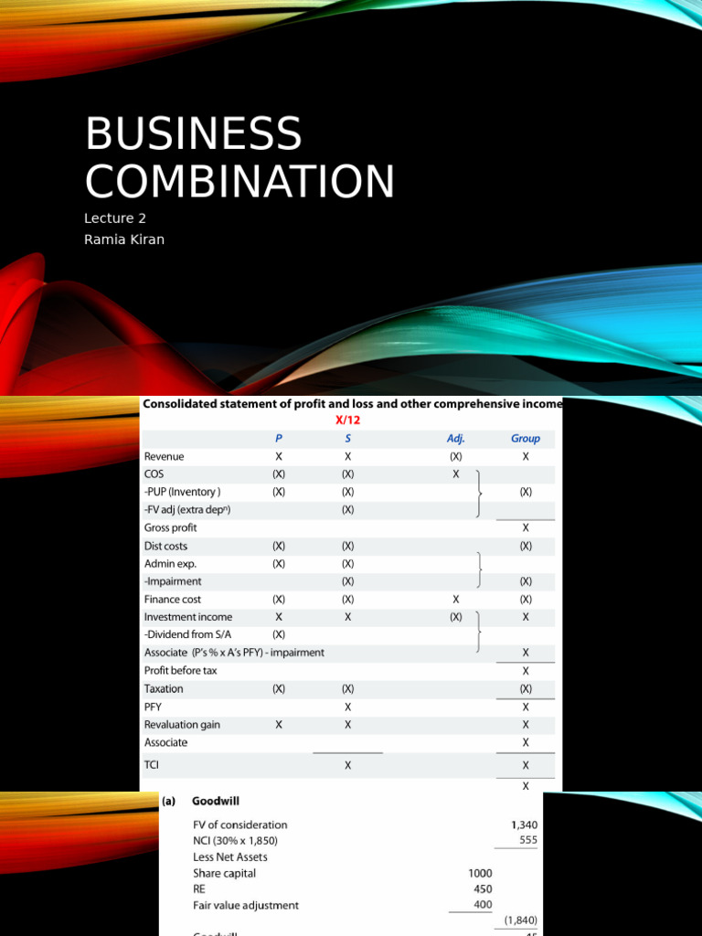 Business Combination Lecture 2 | PDF