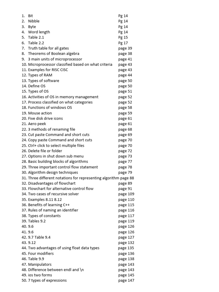 book inside questions | PDF | Class (Computer Programming) | Computer File