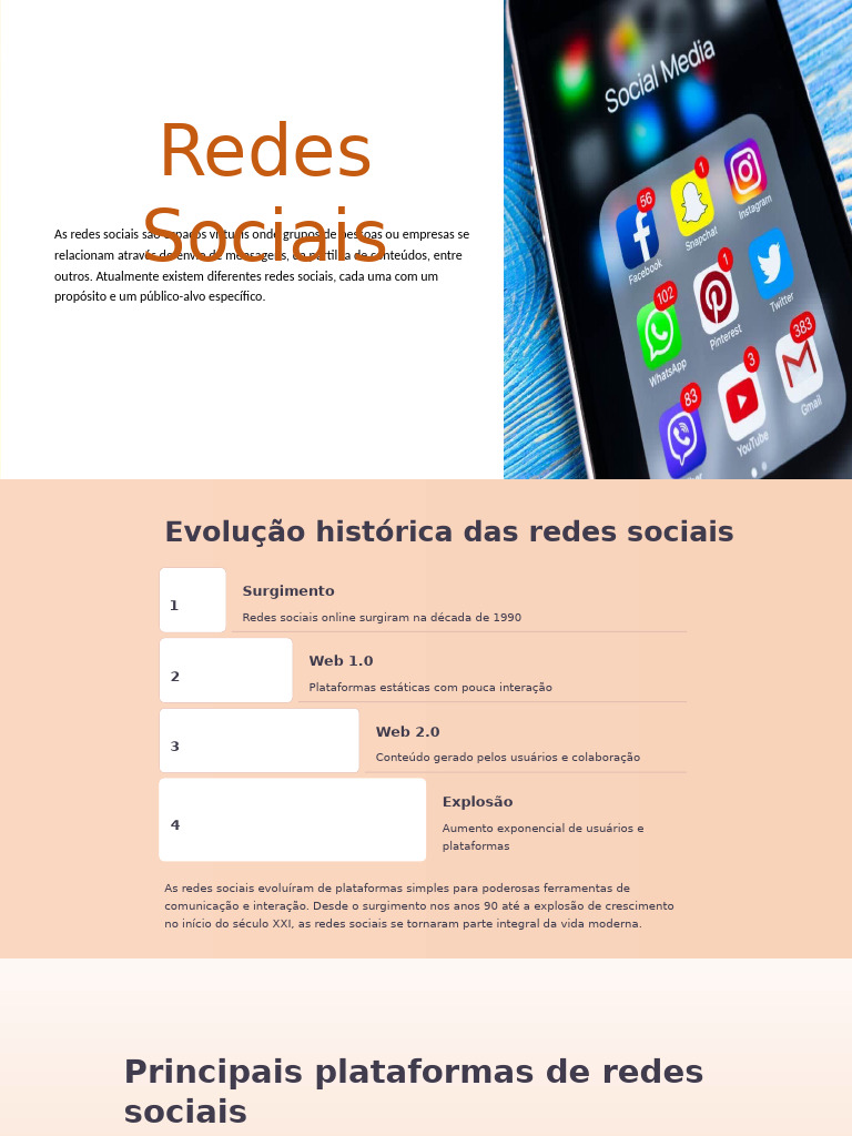 Evolução e Impacto das Redes Sociais | PDF | Rede social | Internet