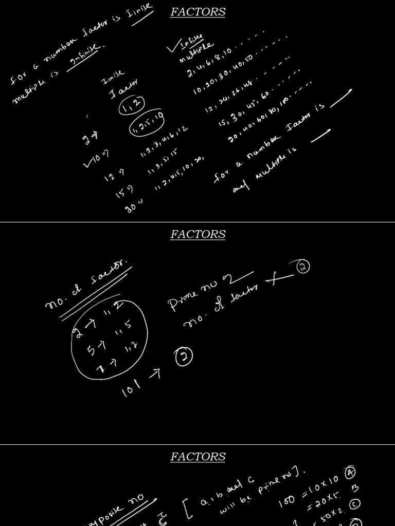 Factors | PDF