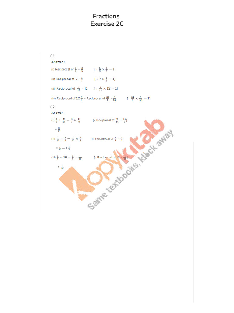 RS Aggarwal Solutions Class 7 Maths Chapter 2 Exercise 2.3 | PDF