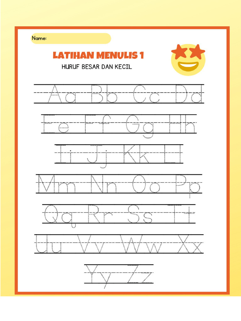 Latihan Menulis Huruf Pdf