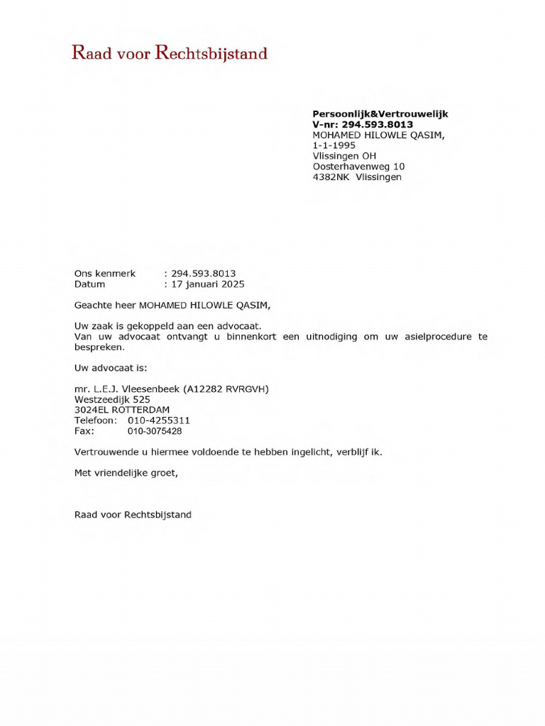 Mededeling Van Advocaat | PDF