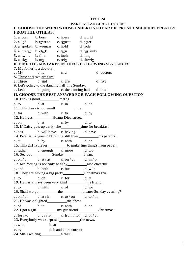 TEST 24 | PDF | Singapore | World Politics