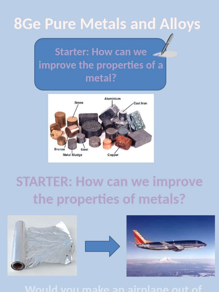 Enhancing Metal Properties: Alloys Explained | PDF | Alloy | Metals