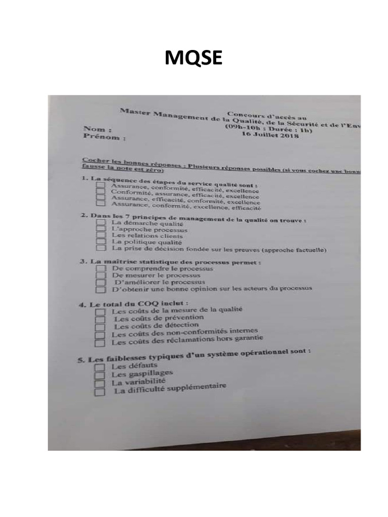 Des Exemples Pour La Préparation Aux Concours Du Management de La ...