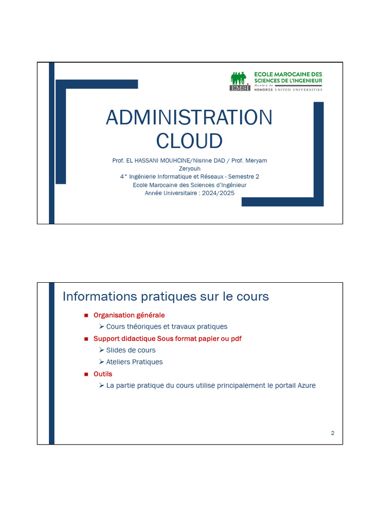 Administration du Cloud avec Azure | PDF | Cloud computing | Interface ...