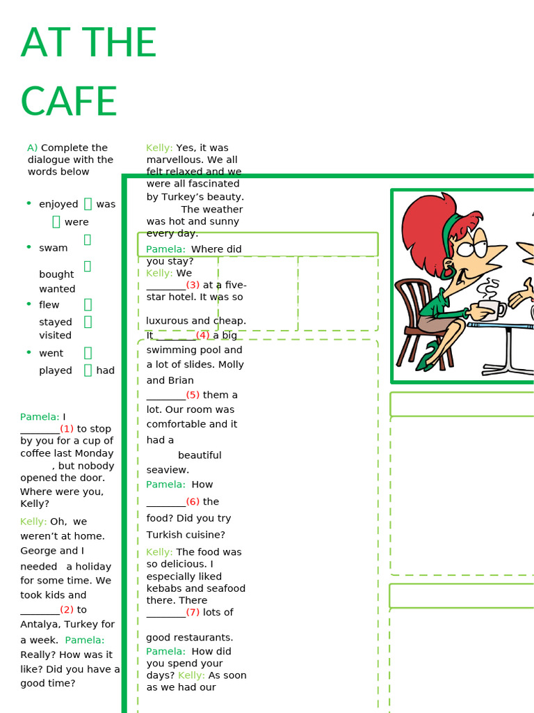 Past Simple Dialogue | PDF