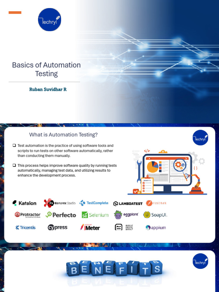 Automation Testing Basics and Tools | PDF | Software Testing | Selenium ...