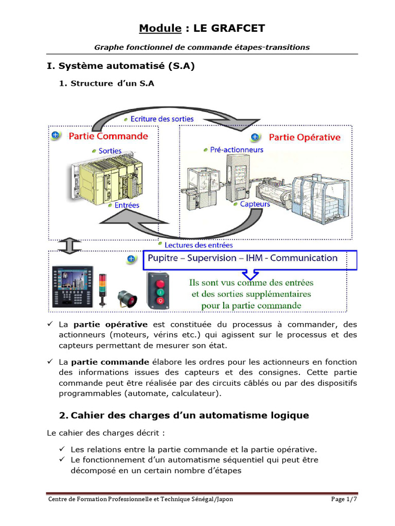 Introduction au Grafcet en automatisme | PDF