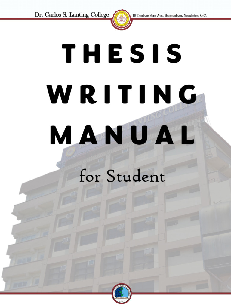 Thesis Writing Manual for Students | PDF | Thesis | Experiment