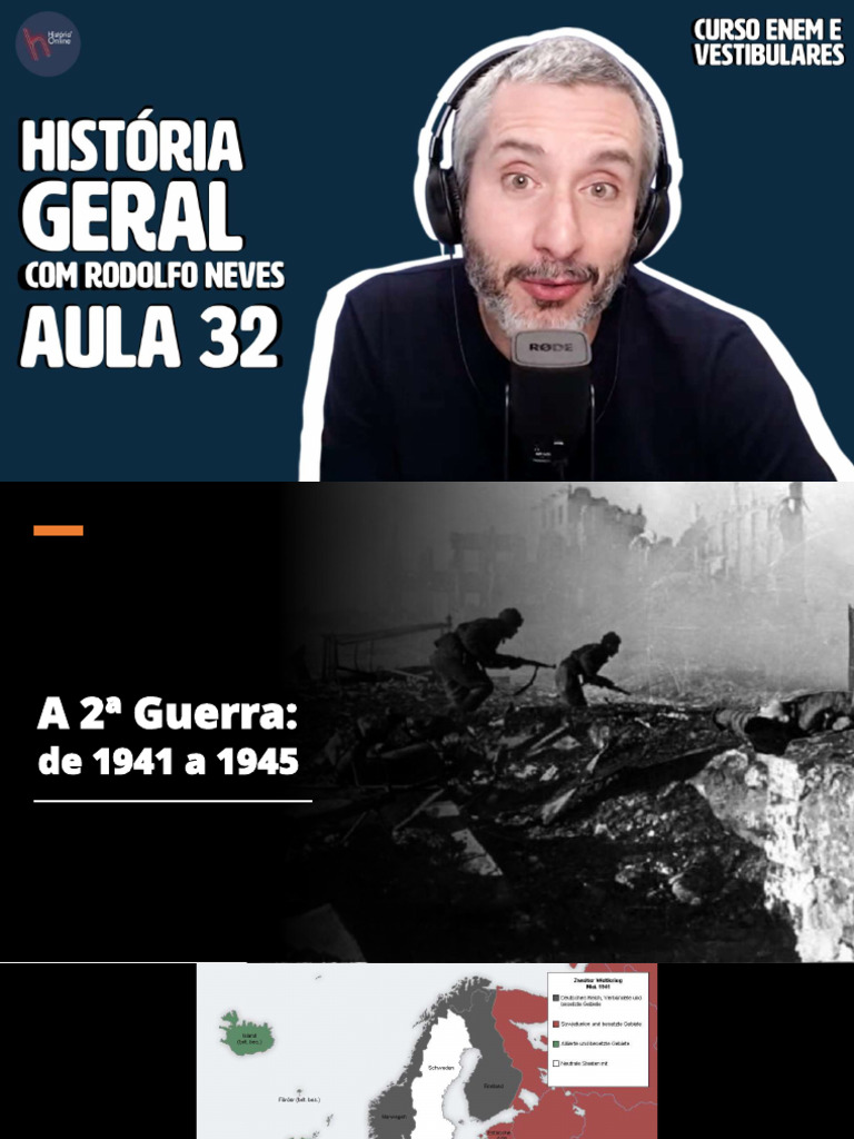 A Segunda Guerra Mundial - de 1941 Até 1945.slides - Aula 32 | PDF ...