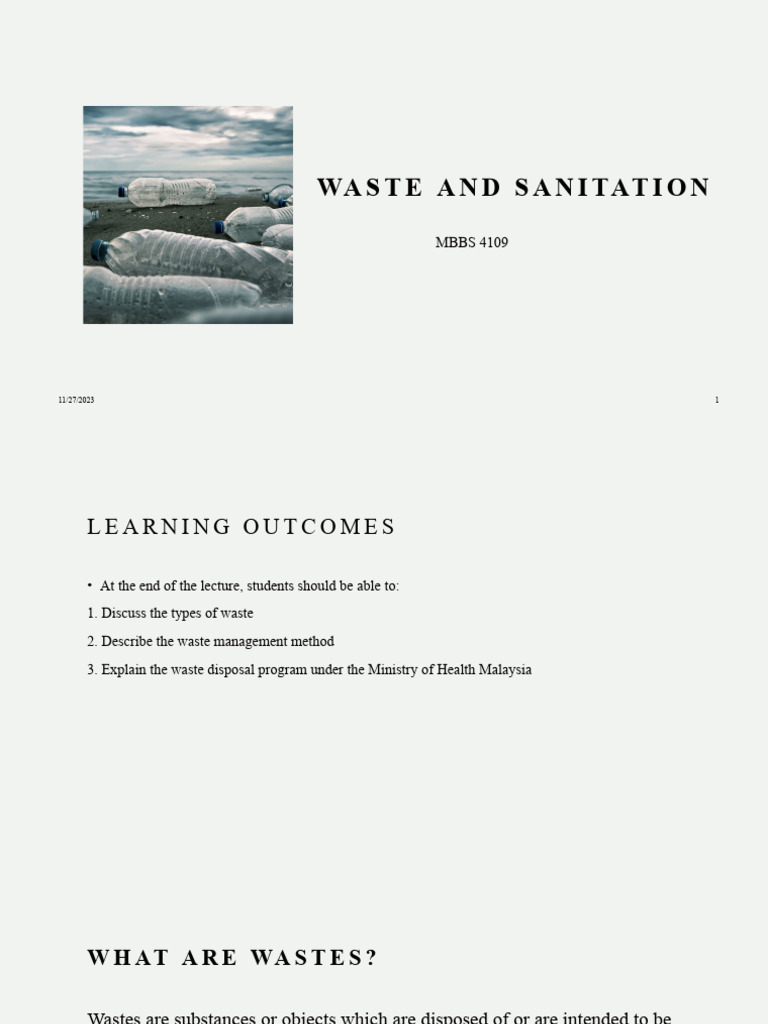 Waste Management and Segregation Guide | PDF | Waste | Sewage Treatment