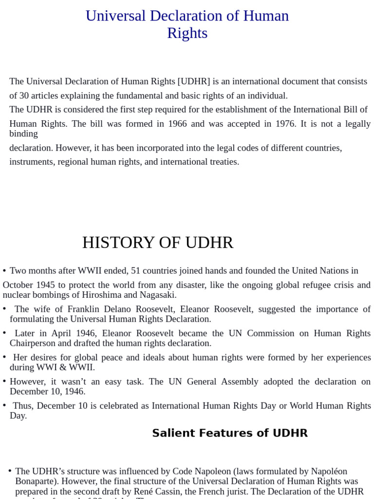 Overview of the Universal Declaration of Human Rights | PDF | Human ...