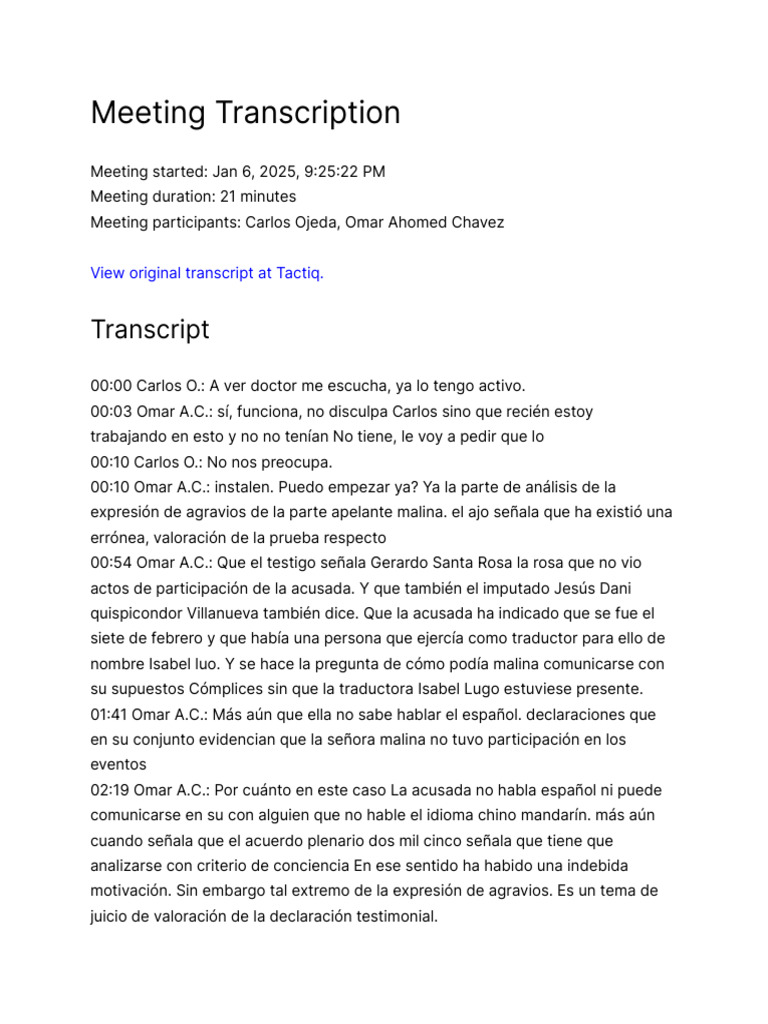 Meeting Transcription | PDF | Ley politica | Esfera pública