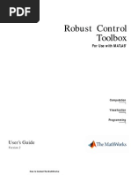 Matlab Robust Control Toolbox