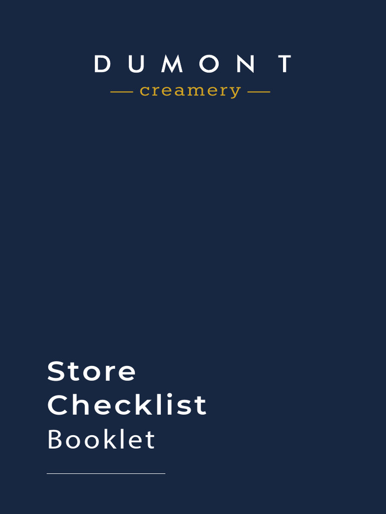 Store Employee Checklist and Record | PDF | Caramel | Cakes