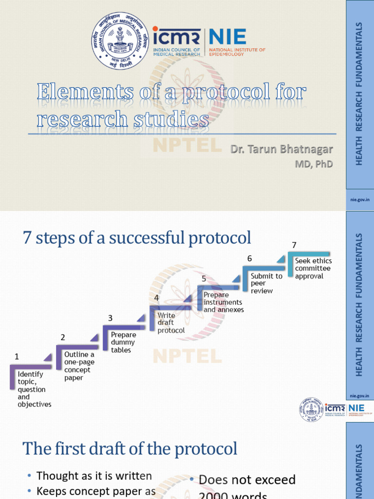 Element of Protocol For Research Studies | PDF
