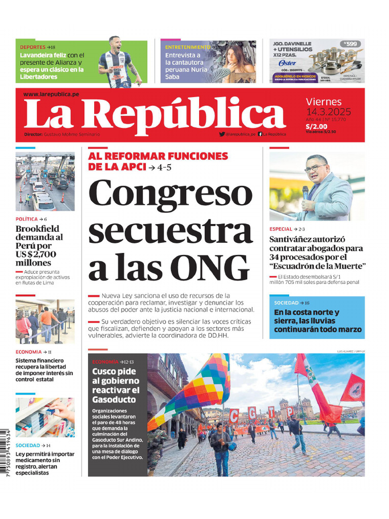 La Republica 03-25 | PDF