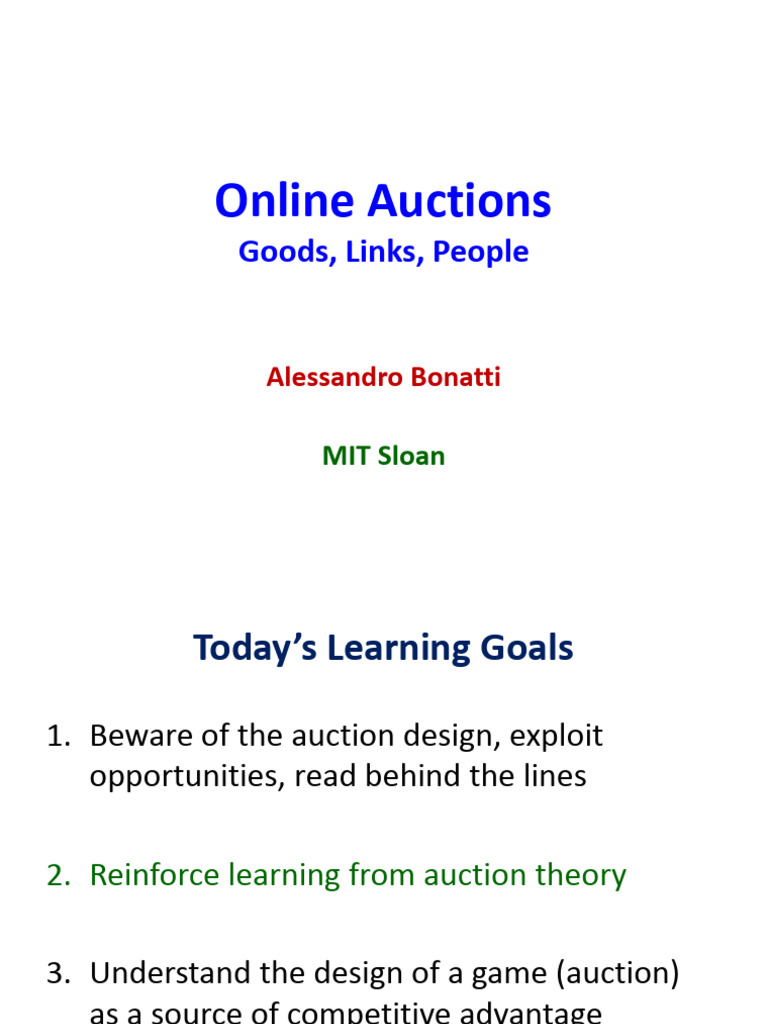 Understanding Online Auction Mechanisms | PDF | Auction | Marketing