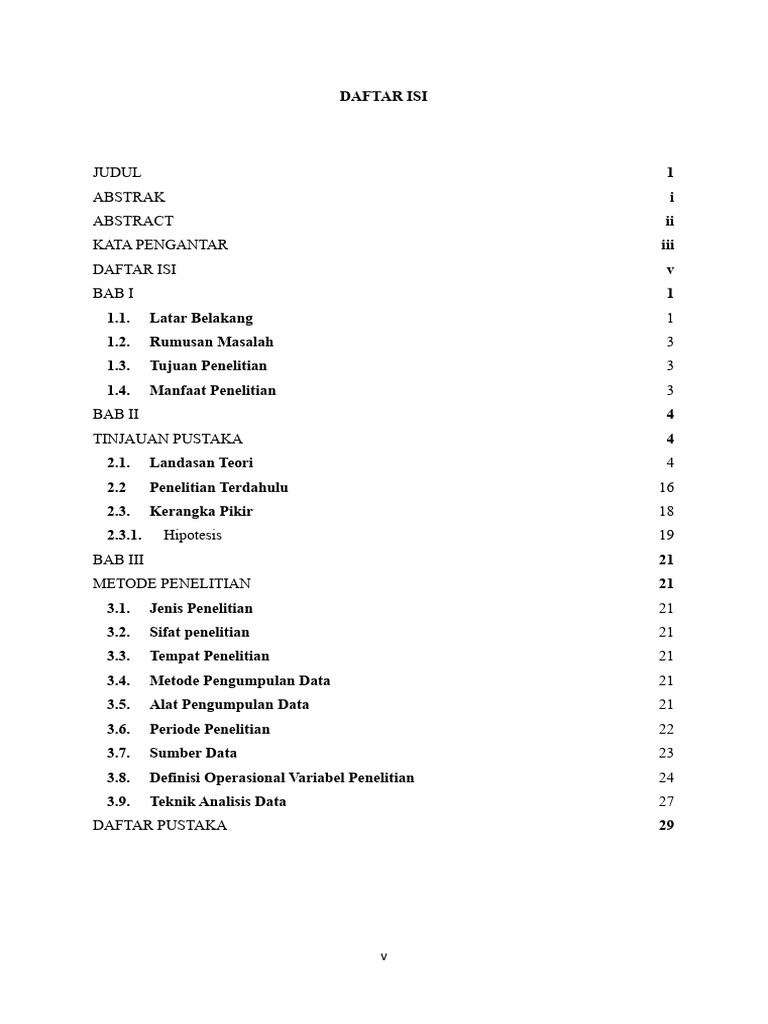 Daftar Isi | PDF