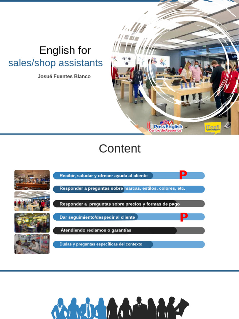 English for Sales Assistants Guide | PDF | Credit | Finance & Money ...