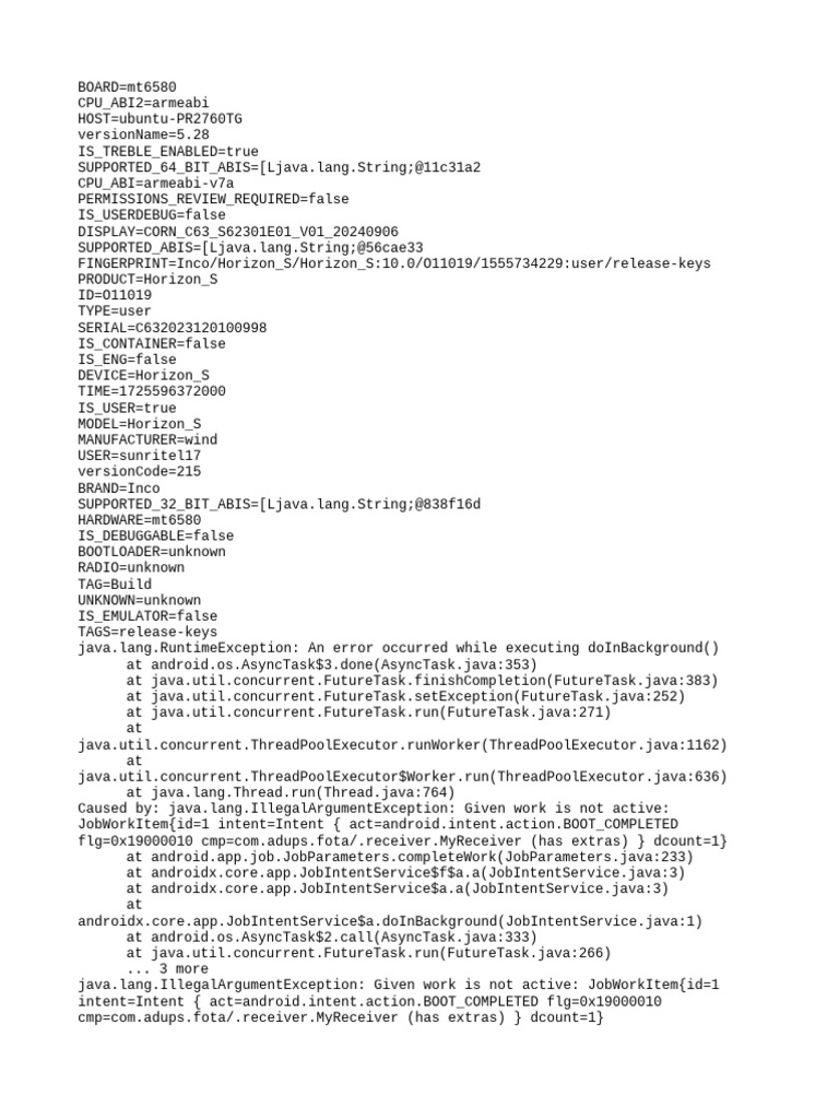 Crash 2024 10 23 06 43 37 1729658617293 | PDF | Java (Programming ...