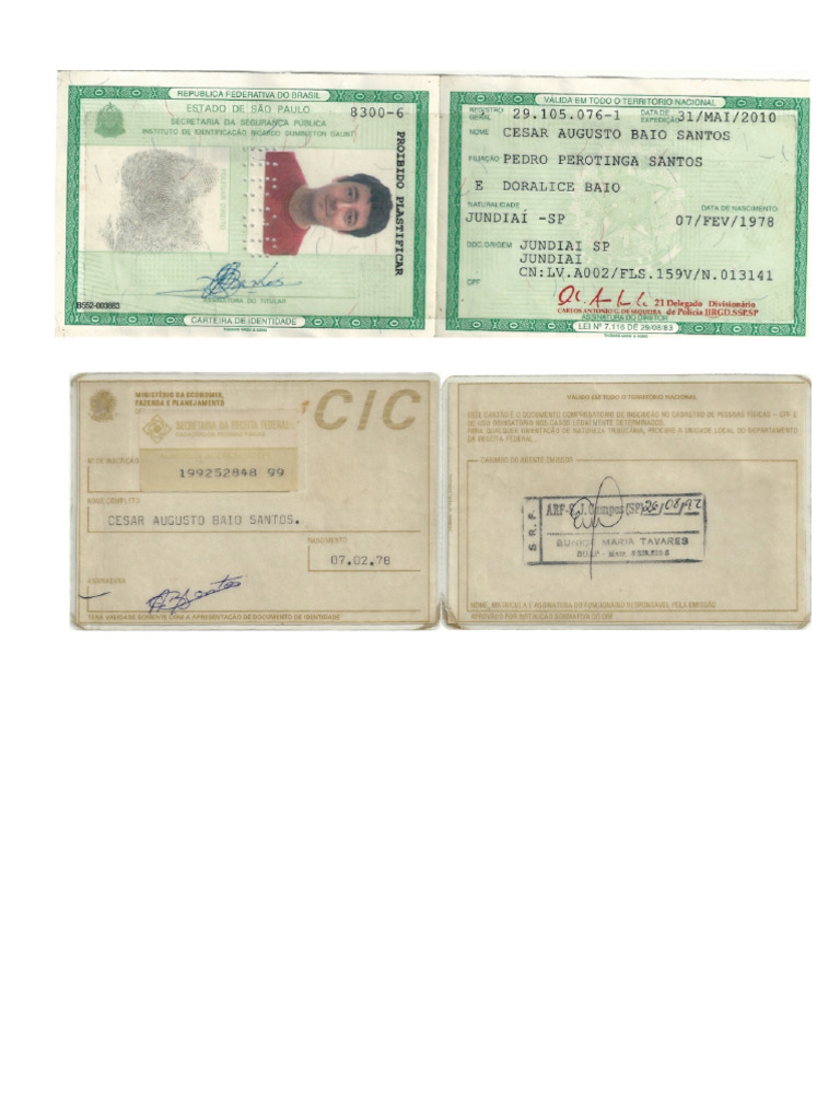 3 CPF e RG | PDF